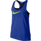 Girls 7-16 Nike Swoosh Built-in Sports Bra Racerback Tank Top, Size: Xl, Blue