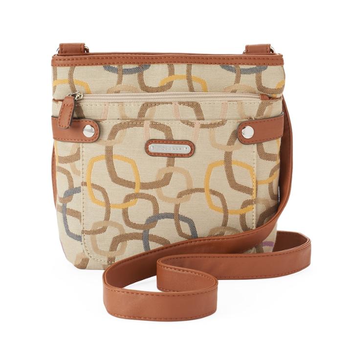 Rosetti Geometric Crossbody Bag, Beige Oth
