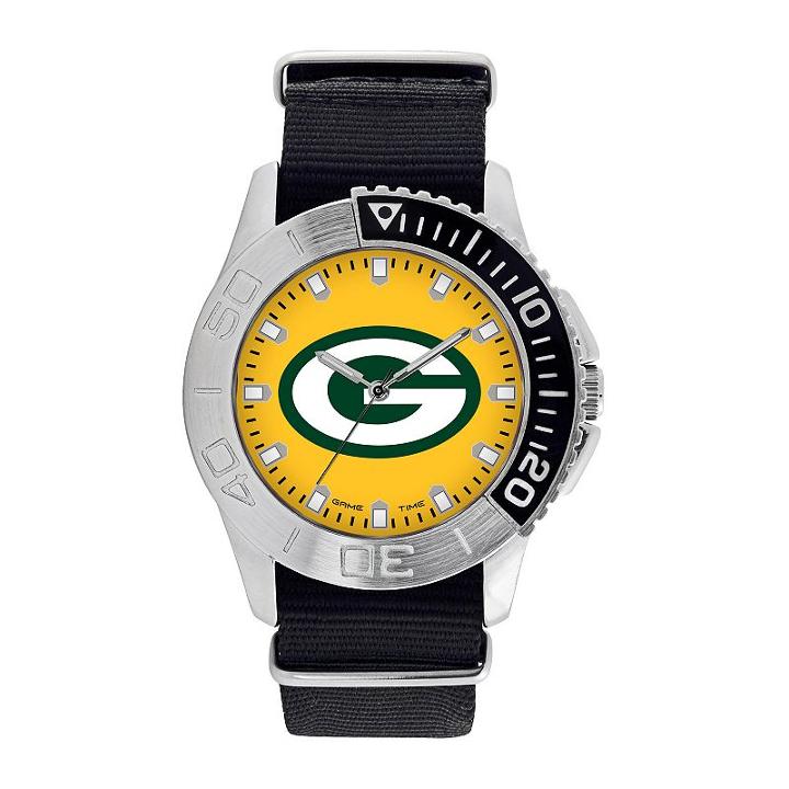 Men's Game Time Green Bay Packers Starter Watch, Black