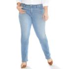 Plus Size Levi's 314 Shaping Straight-leg Jeans, Women's, Size: 22 - Regular, Light Blue