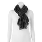 Candies&reg; Striped Oblong Scarf, Women's, Black