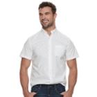 Men's Sonoma Goods For Life&trade; Flexwear Modern-fit Poplin Button-down Shirt, Size: Small, Light Blue