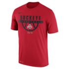 Men's Nike Ohio State Buckeyes Dri-fit Basketball Tee, Size: Medium, Brt Orange