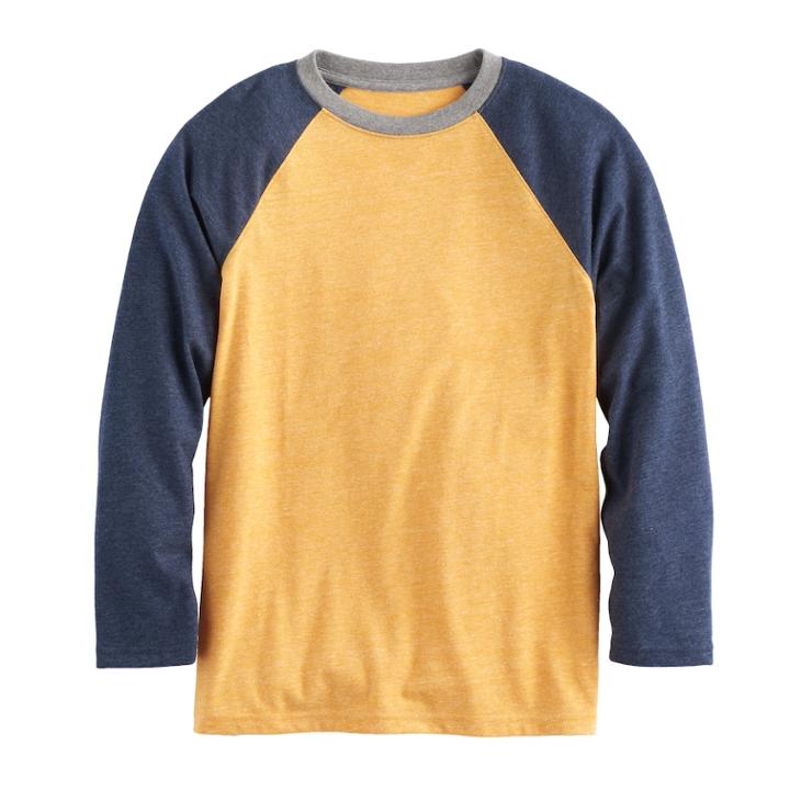 Boys 8-20 Urban Pipeline&reg; Raglan Tee, Size: Small, Gold