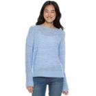 Juniors' So&reg; Cross-back Crewneck Sweater, Teens, Size: Small, Blue (navy)