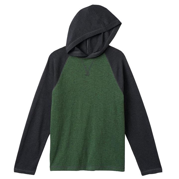 Boys 8-20 Urban Pipeline Textured Raglan Hoodie, Boy's, Size: Large, Green