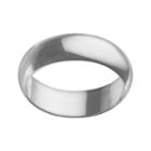Sterling Silver 7-mm Polished Wedding Band - Men, Size: 10, Grey
