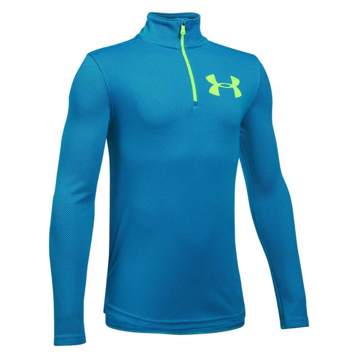 Boys 8-20 Under Armour Textured Tech Performance Quarter-zip Pullover, Size: Large, Orange Oth