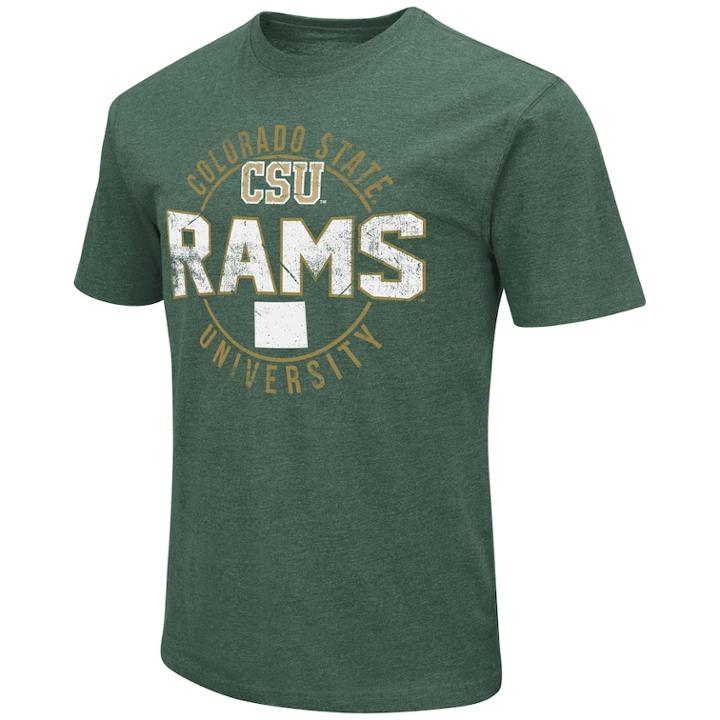 Men's Colorado State Rams Game Day Tee, Size: Xxl, Dark Green