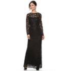Women's Helene Blake Sequin Lace Evening Dress, Size: 8, Black