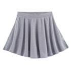 Girls Plus Size So&reg; French Terry Space-dyed Circle Skirt, Size: 12 1/2, Med Grey