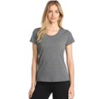 Women's Danskin Half Moon Short Sleeve Tee, Size: Xl, Grey Other
