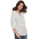 Women's Sonoma Goods For Life&trade; Crinkle Smocked Tunic, Size: Xl, Natural