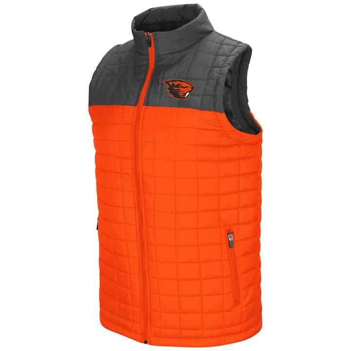 Men's Oregon State Beavers Amplitude Puffer Vest, Size: Xxl, Drk Orange