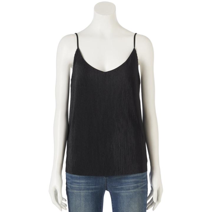 Women's Lc Lauren Conrad Pleated Camisole, Size: Small, Oxford
