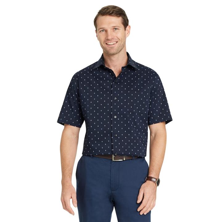 Big & Tall Van Heusen Flex Classic-fit Non-iron Button-down Shirt, Men's, Size: 4xb, Blue