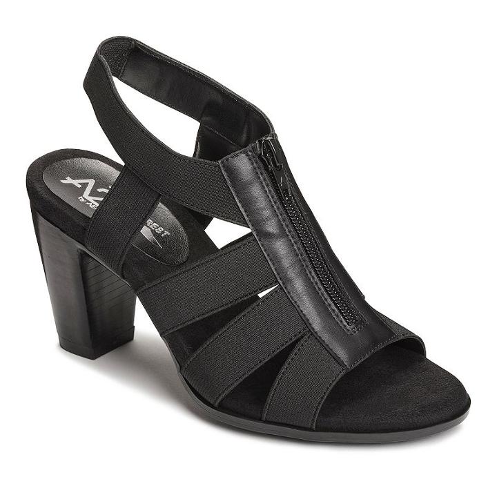 A2 By Aerosoles Grand Canyon Women's High Heel Sandals, Size: Medium (10), Black