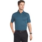 Men's Van Heusen Classic-fit Self-collar Polo, Size: Small, Turquoise/blue (turq/aqua)