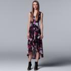 Women's Simply Vera Vera Wang Pleated High-low Maxi Dress, Size: Xl, Oxford