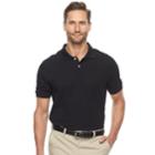 Men's Croft & Barrow&reg; Tailored-fit Polo, Size: Medium, Black