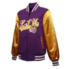 Women's Franchise Club Lsu Tigers Sweetheart Varsity Jacket, Size: Xxl, Purple