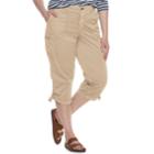 Plus Size Sonoma Goods For Life&trade; Utility Capri Pants, Women's, Size: 20 W, Light Grey