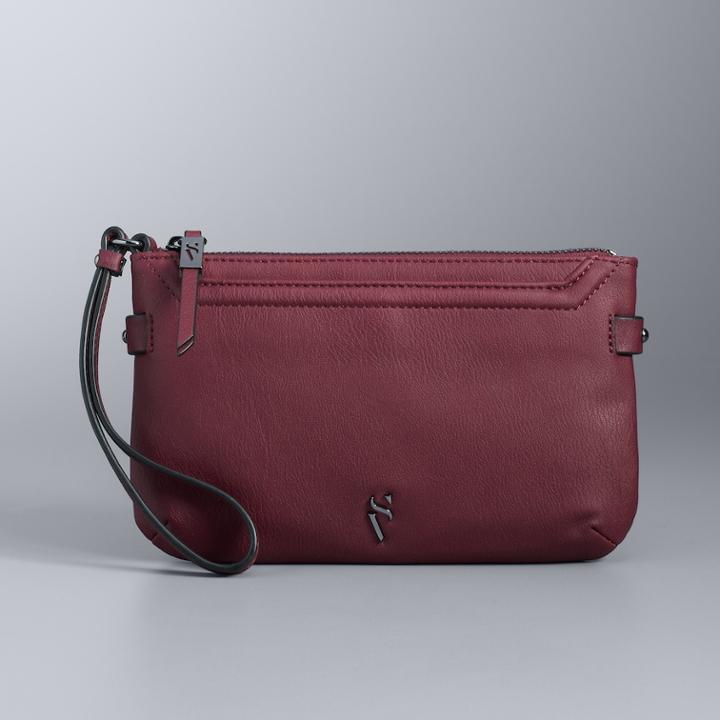 Simply Vera Vera Wang Joyce Wristlet, Women's, Dark Pink