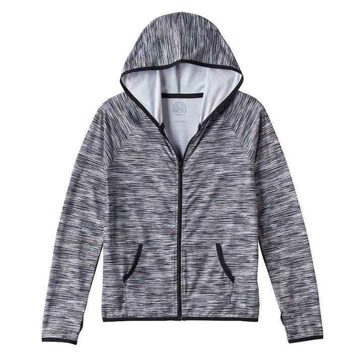 Girls 7-16 & Plus Size So&reg; Core Zip-up Hoodie, Girl's, Size: 18 1/2, Dark Grey