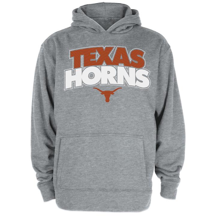 Boys 8-20 Texas Longhorns Leatherneck Hoodie, Size: S 8, Grey