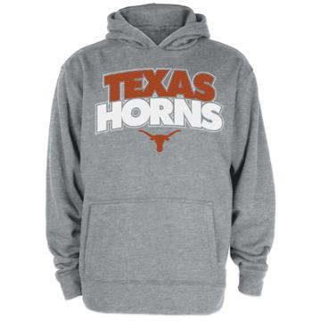 Boys 8-20 Texas Longhorns Leatherneck Hoodie, Size: S 8, Grey