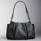 Simply Vera Vera Wang Alicia Pleated Hobo, Women's, Grey