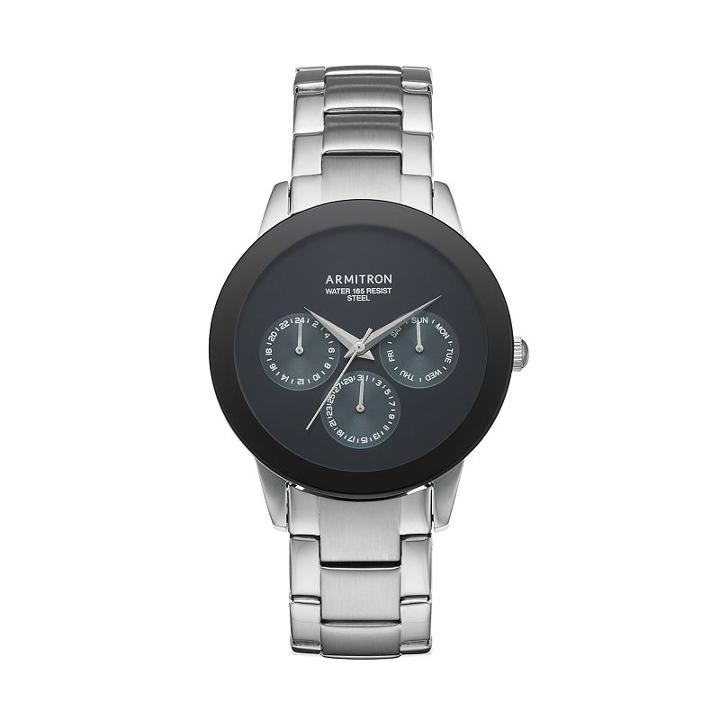Armitron Men's Watch - 20/5165bksv, Size: Large, Grey