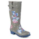 Journee Collection Mist Women's Water Resistant Rain Boots, Size: Medium (10), Grey