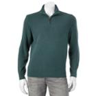 Men's Dockers Classic-fit Marled Comfort Touch Quarter-zip Sweater, Size: Large, Blue Other