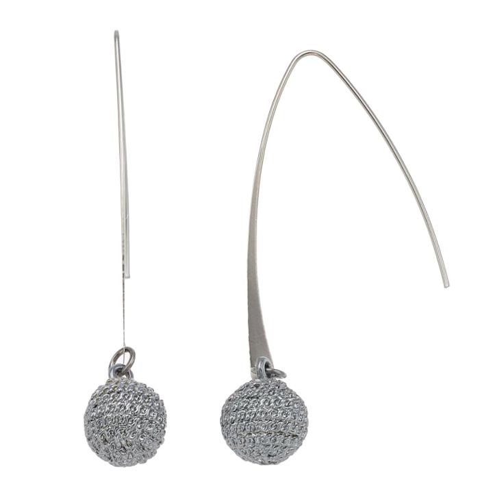 Simply Vera Vera Wang Bead Threader Earring, Women's, Silver