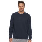 Men's Croft & Barrow&reg; Fleece Crewneck Tee, Size: Xl, Blue