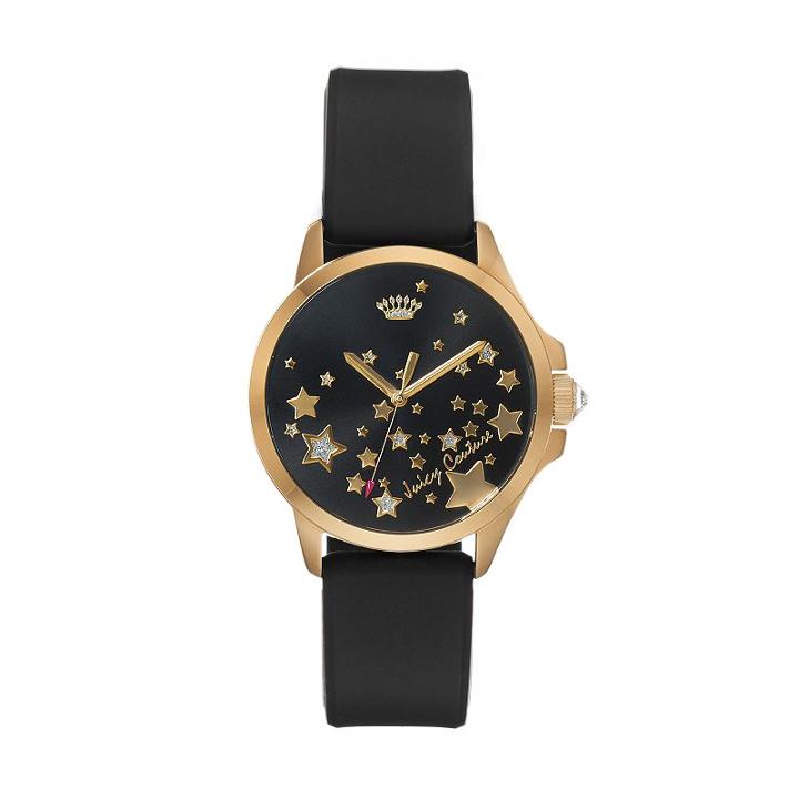 Juicy Couture Women's Fergie Crystal Star Watch - 1901493, Size: Medium, Black