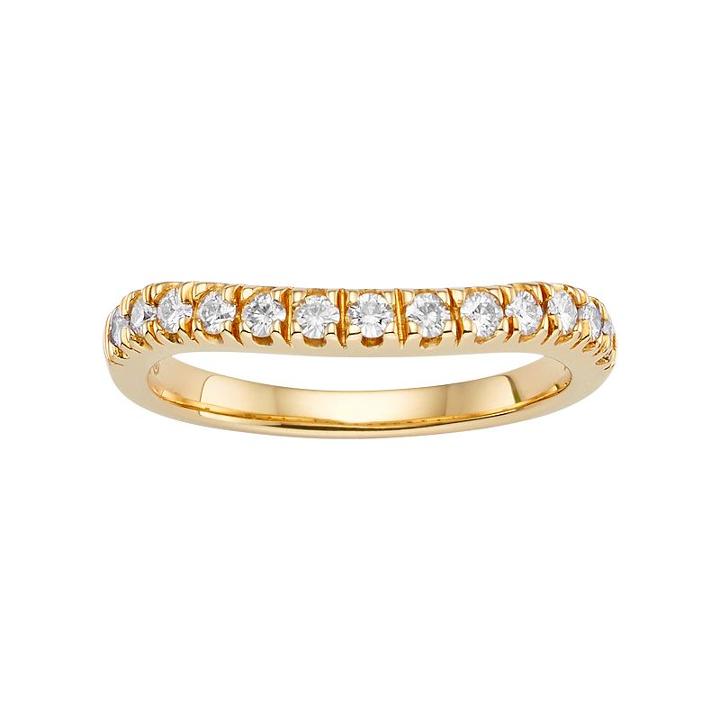 Forever Brilliant Lab-created Moissanite Wedding Ring In 14k Gold (1/3 Carat T.w.), Women's, Size: 5, White