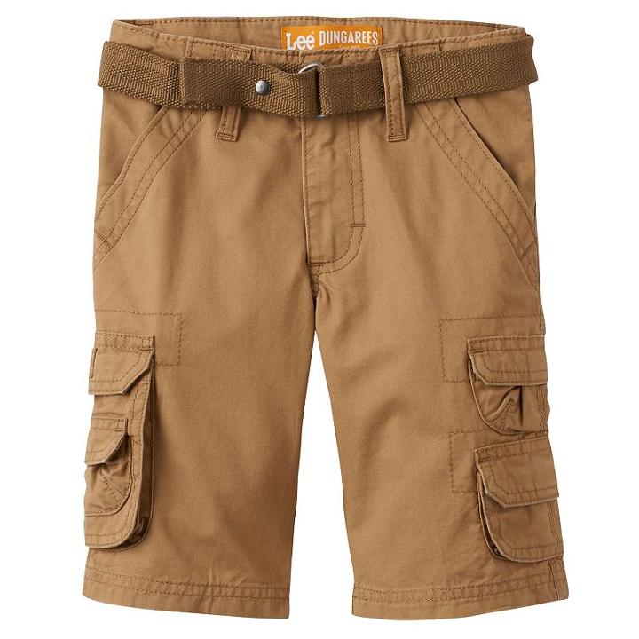 Boys 4-7x Lee Cargo Shorts With Belt, Boy's, Size: 4 Ave Med, Brown
