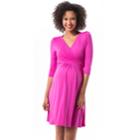 Maternity Pip & Vine By Rosie Pope Wrap Nursing Dress, Women's, Size: S-mat, Brt Pink