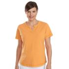 Women's Woolrich First Forks Splitneck Tee, Size: Small, Lt Orange