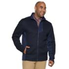 Big & Tall Izod Shaker Fleece Jacket, Men's, Size: Xl Tall, Dark Blue