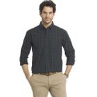 Men's Arrow Classic-fit Plaid Button-down Shirt, Size: Medium, Blue Other