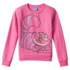 Disney's Alice In Wonderland Cheshire Cat Girls 7-16 Fleece-lined Top, Girl's, Size: Medium, Pink Other