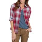 Women's Dickies Plaid Shirt, Size: Large, Red Overfl