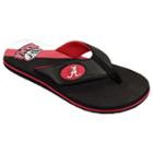 Men's College Edition Alabama Crimson Tide Flip-flops, Size: Xl, Black