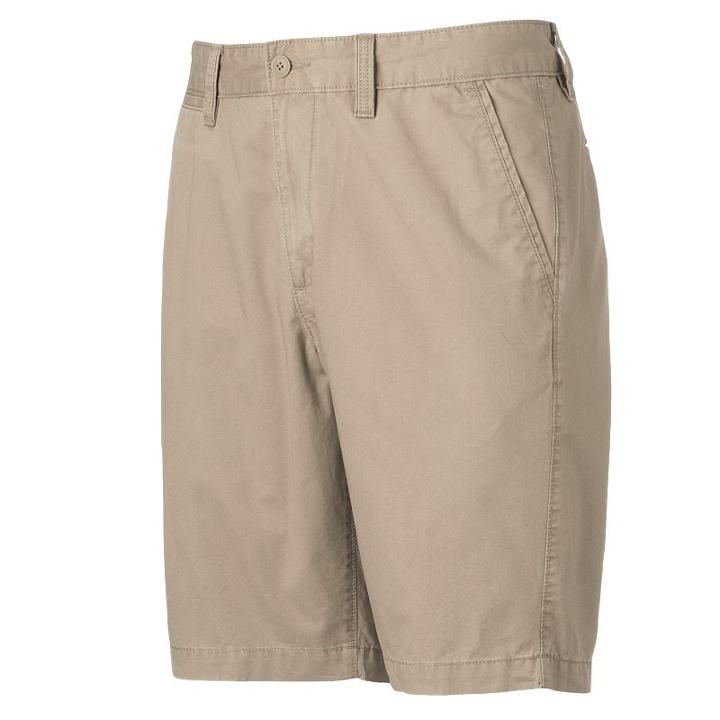 Men's Sonoma Goods For Life&trade; Solid Twill Shorts, Size: 42, Lt Beige