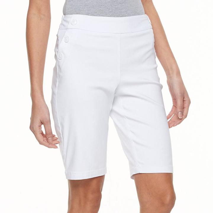 Women's Briggs Pull-on Sailor Skimmer Pants, Size: 10, Natural