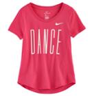 Girls 7-16 Nike Dri-fit Dance Tee, Size: Medium, Med Pink