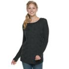 Women's Sonoma Goods For Life&trade; Twist Cable-knit Sweater, Size: Medium, Dark Grey